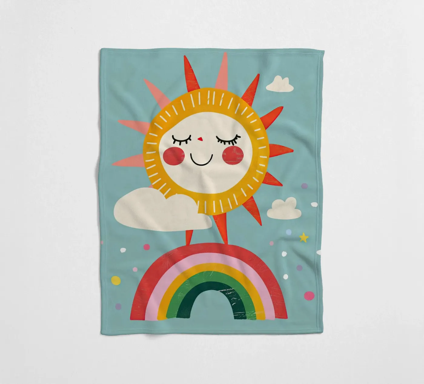 Rainbow Sun Fleecedecke von Lilo