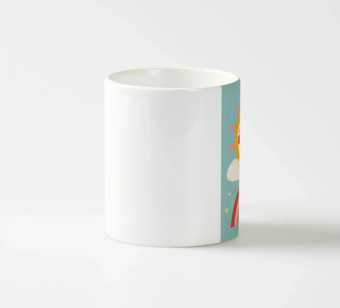 Rainbow Sun ceramic mug by Lilo