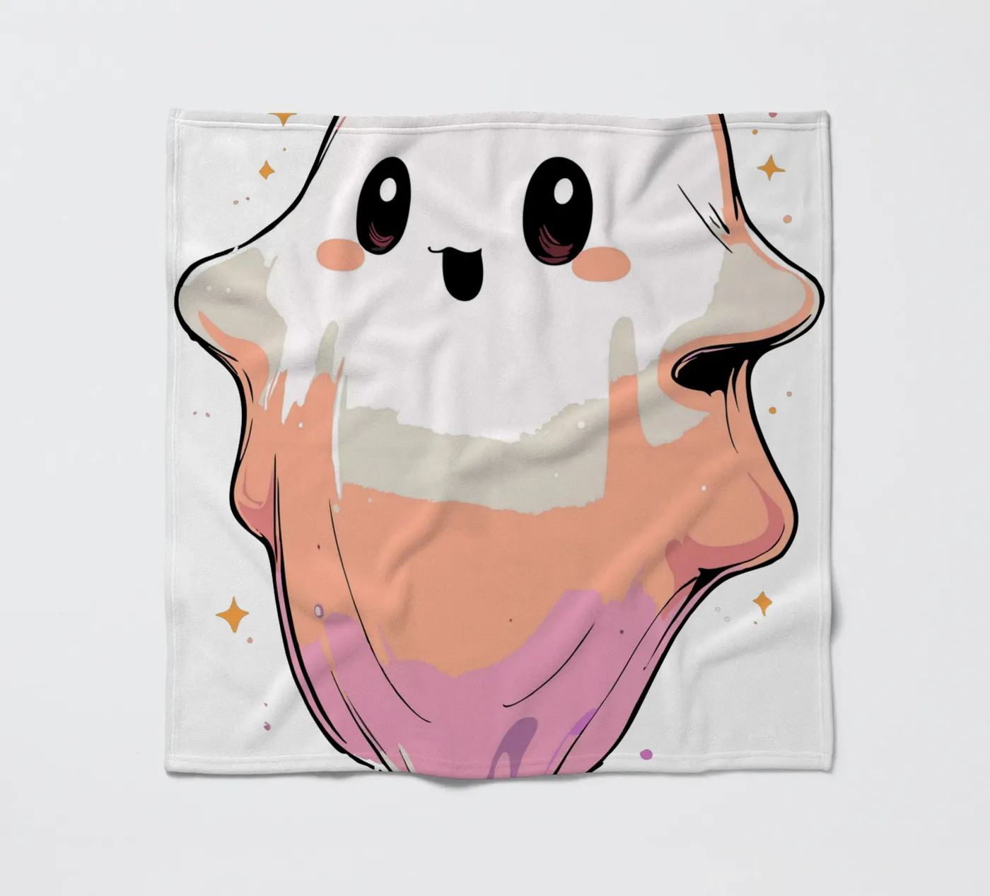 Ghost fleece blanket by artdesign1985