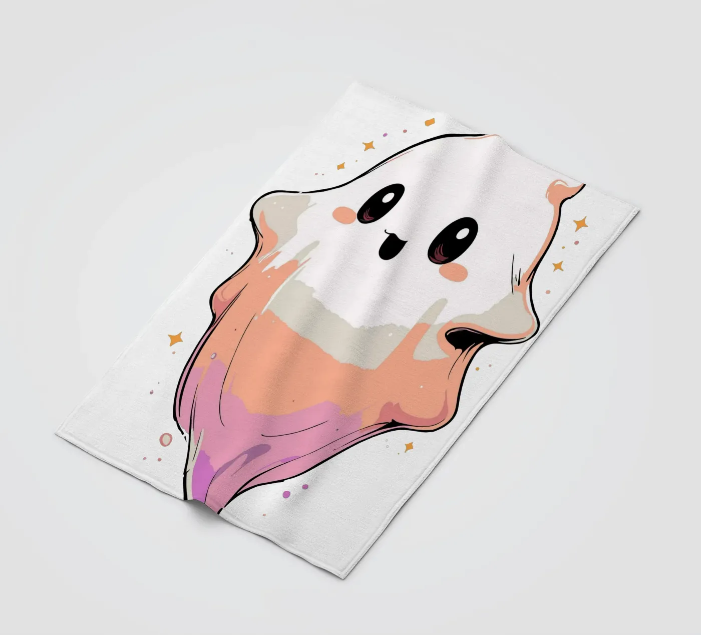 Ghost fleece blanket by artdesign1985