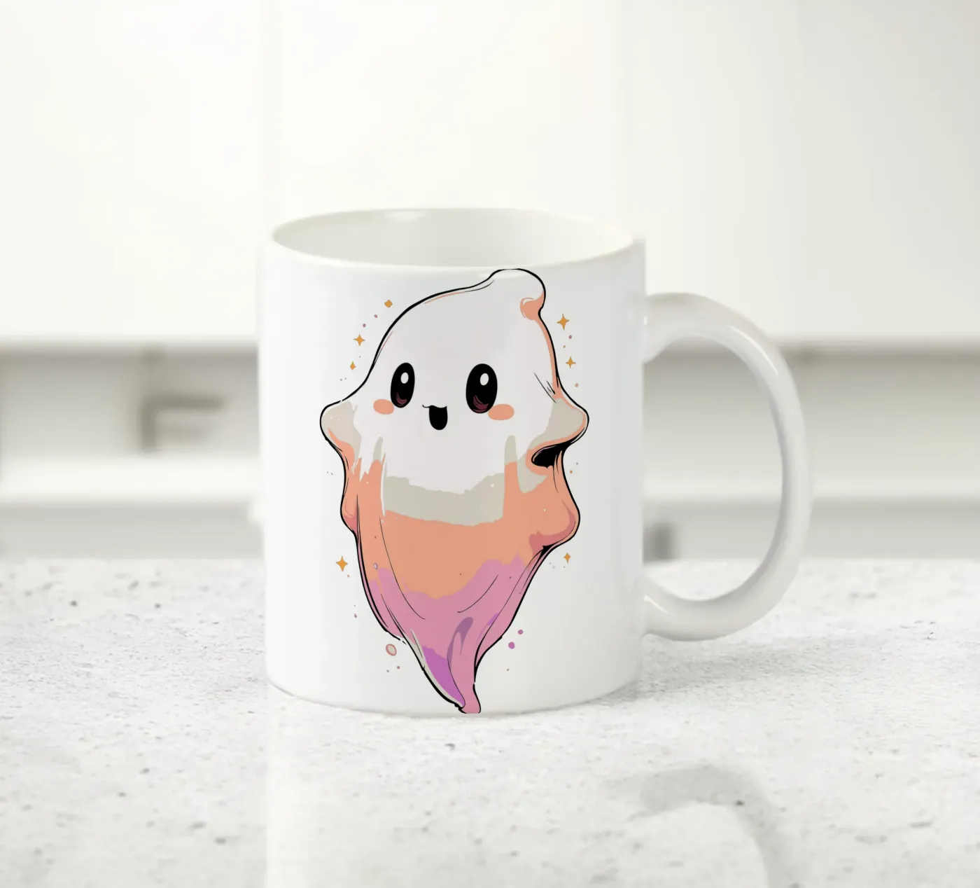 Ghost ceramic mug by artdesign1985