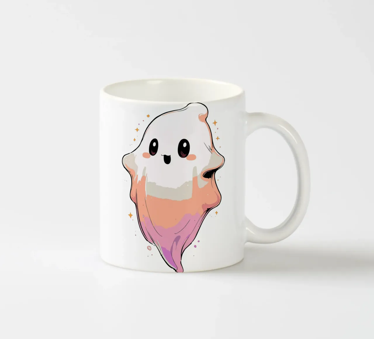Ghost ceramic mug by artdesign1985
