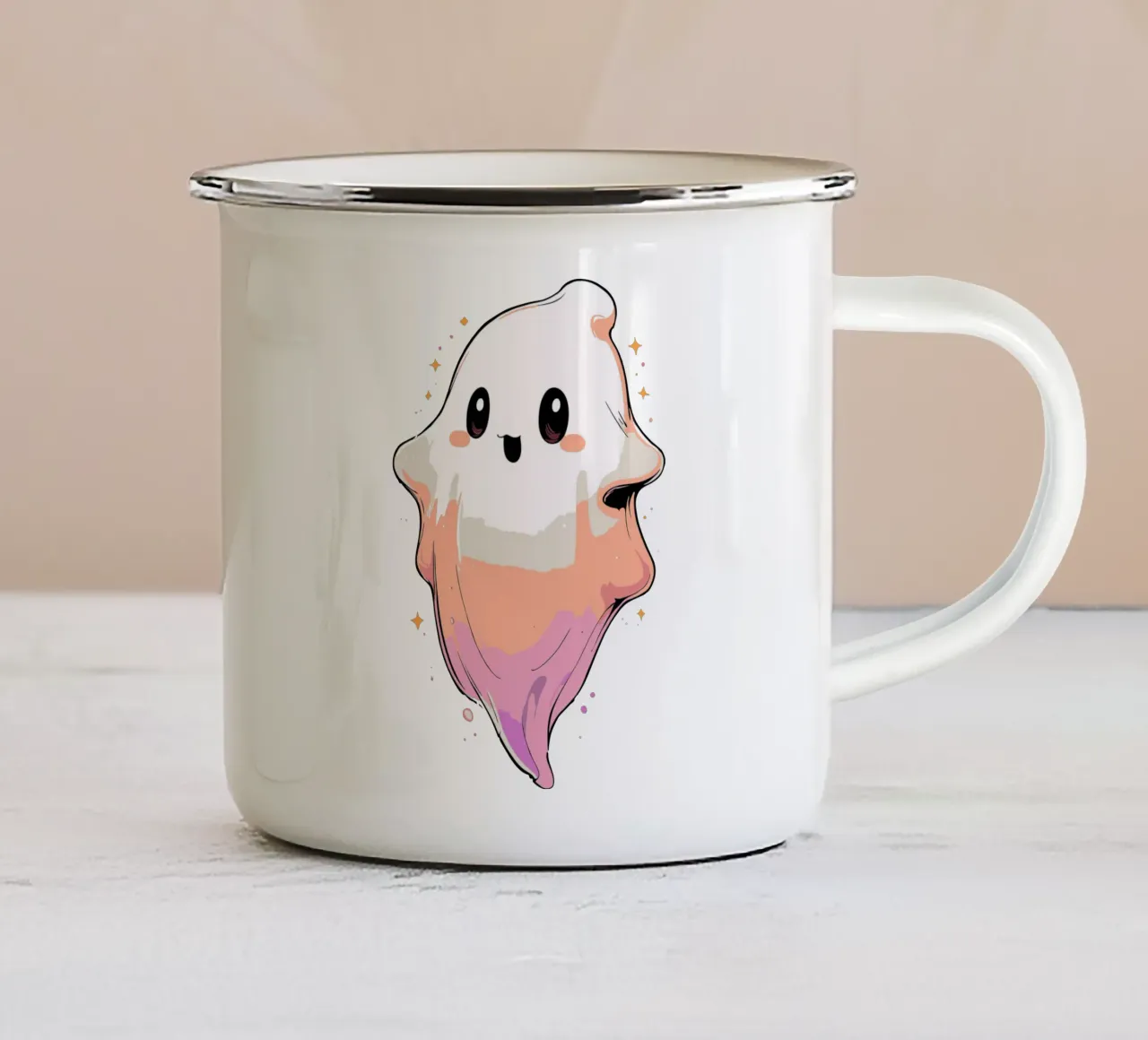 Fantasma tazza in smalto da artdesign1985