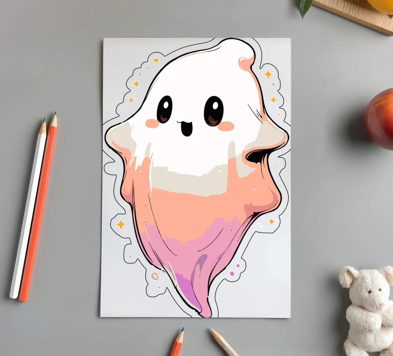 Ghost sticker sheet by artdesign1985