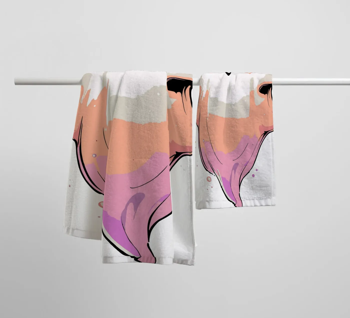 Ghost towel by artdesign1985