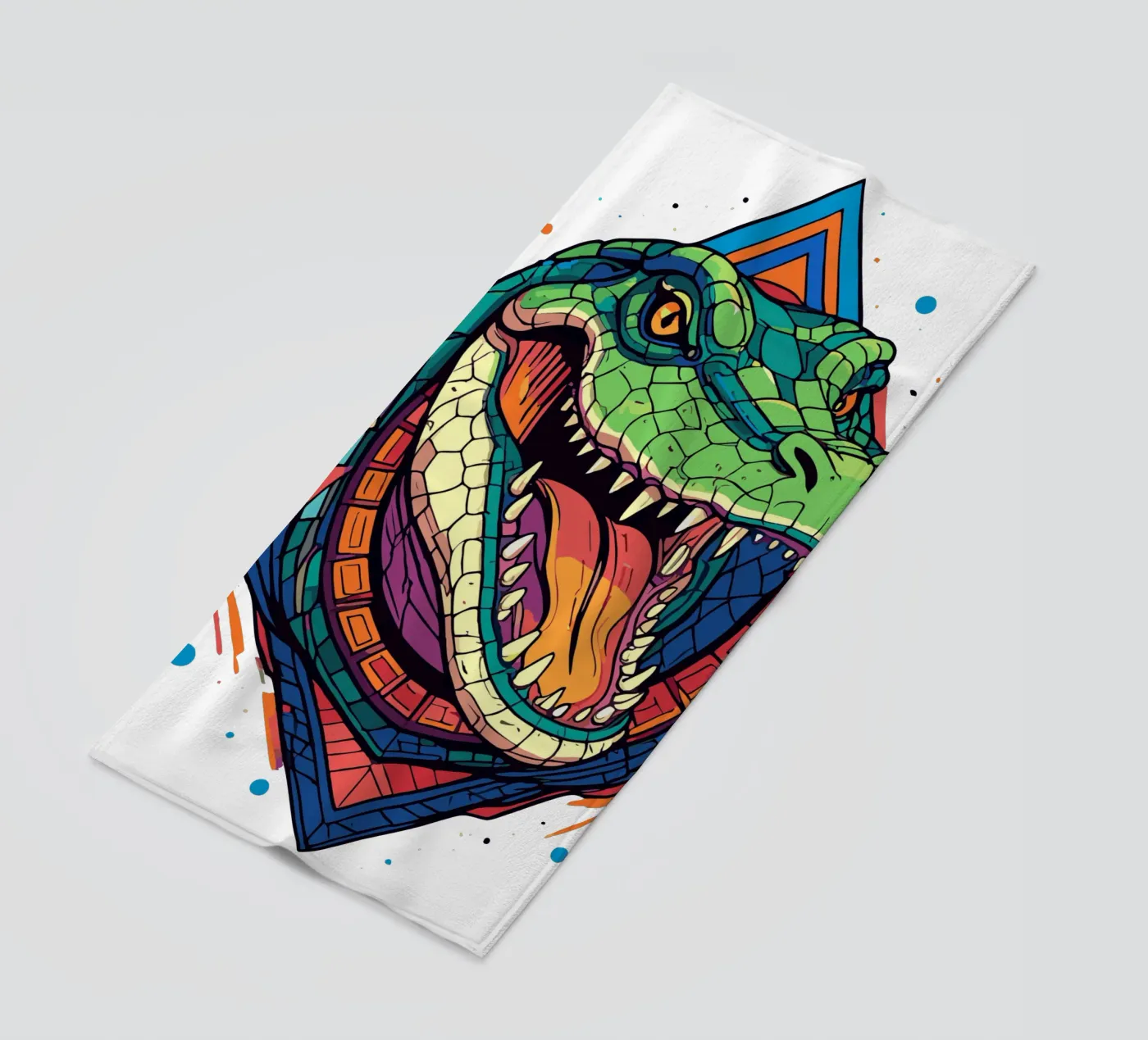 Coccodrillo telo mare da artdesign1985