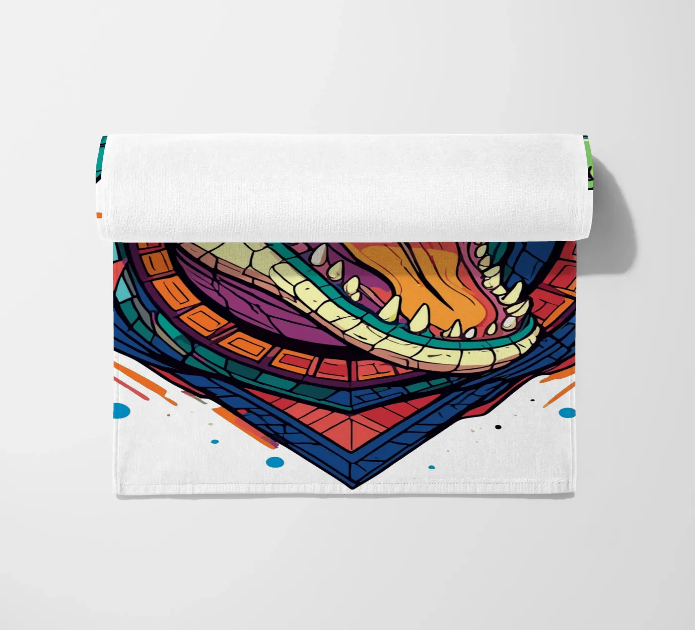 Coccodrillo telo mare da artdesign1985