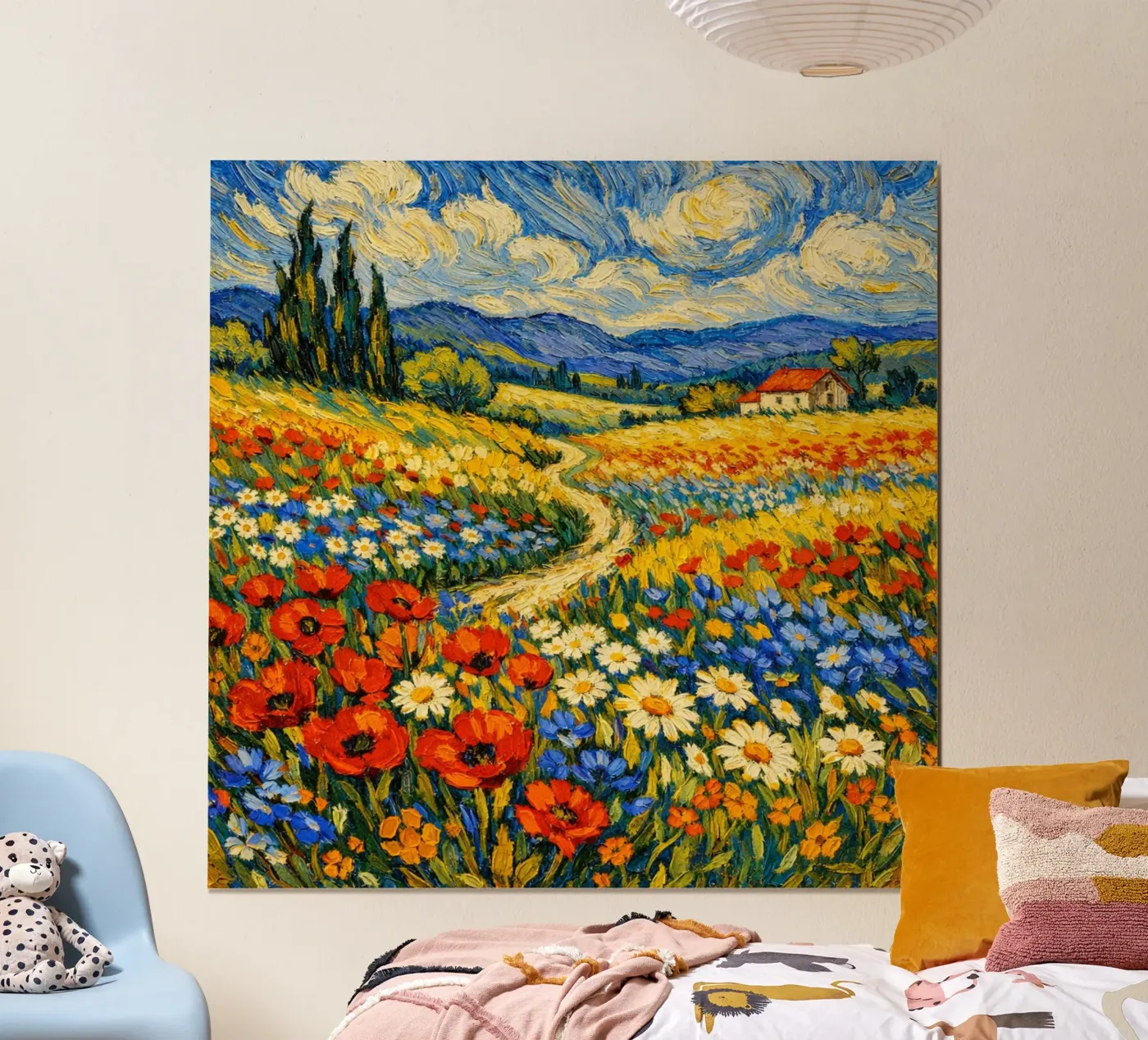 Flower Fields poster da ArtGo