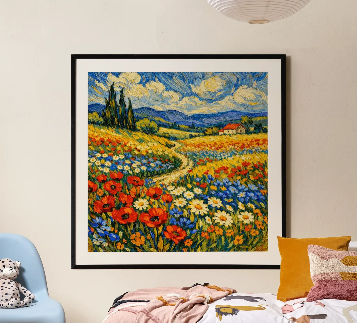 Flower Fields poster da ArtGo