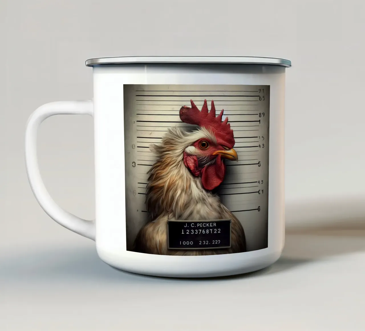J.C.Pecker tazza in smalto da Art Unleashed