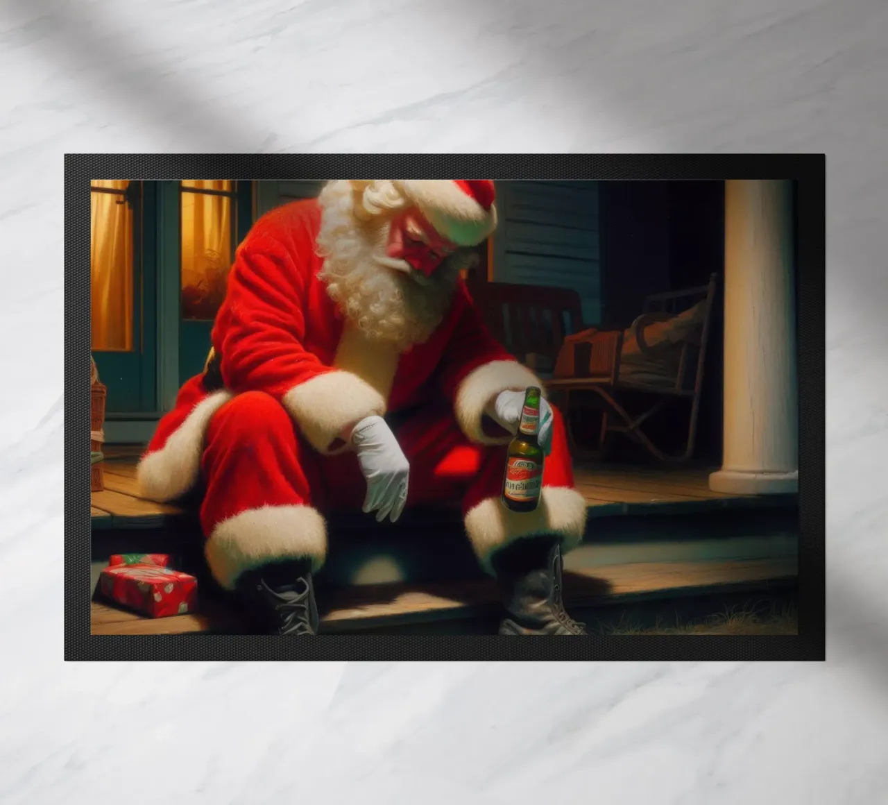 Merry doormat by Art Unleashed