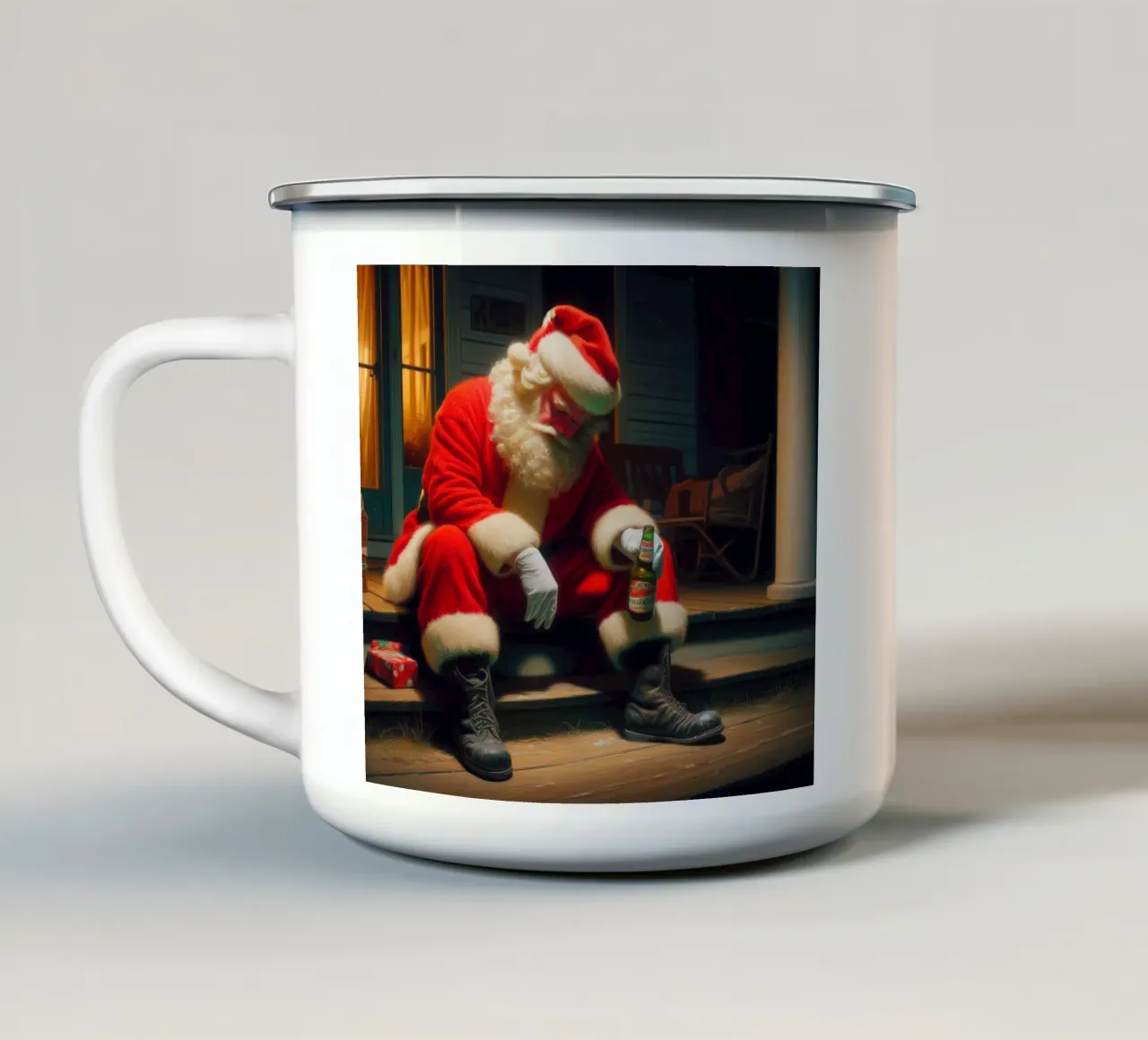 Merry tazza in smalto da Art Unleashed