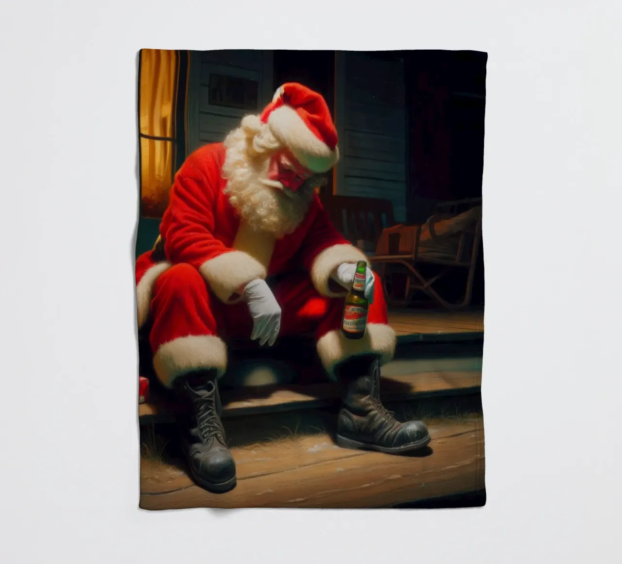Merry fleece blanket by Art Unleashed