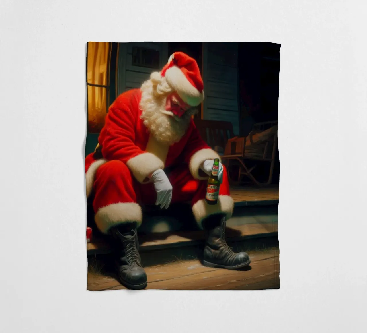 Merry fleece blanket by Art Unleashed