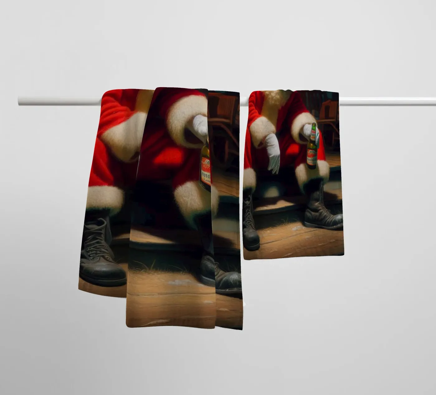 Merry badhanddoek van Art Unleashed