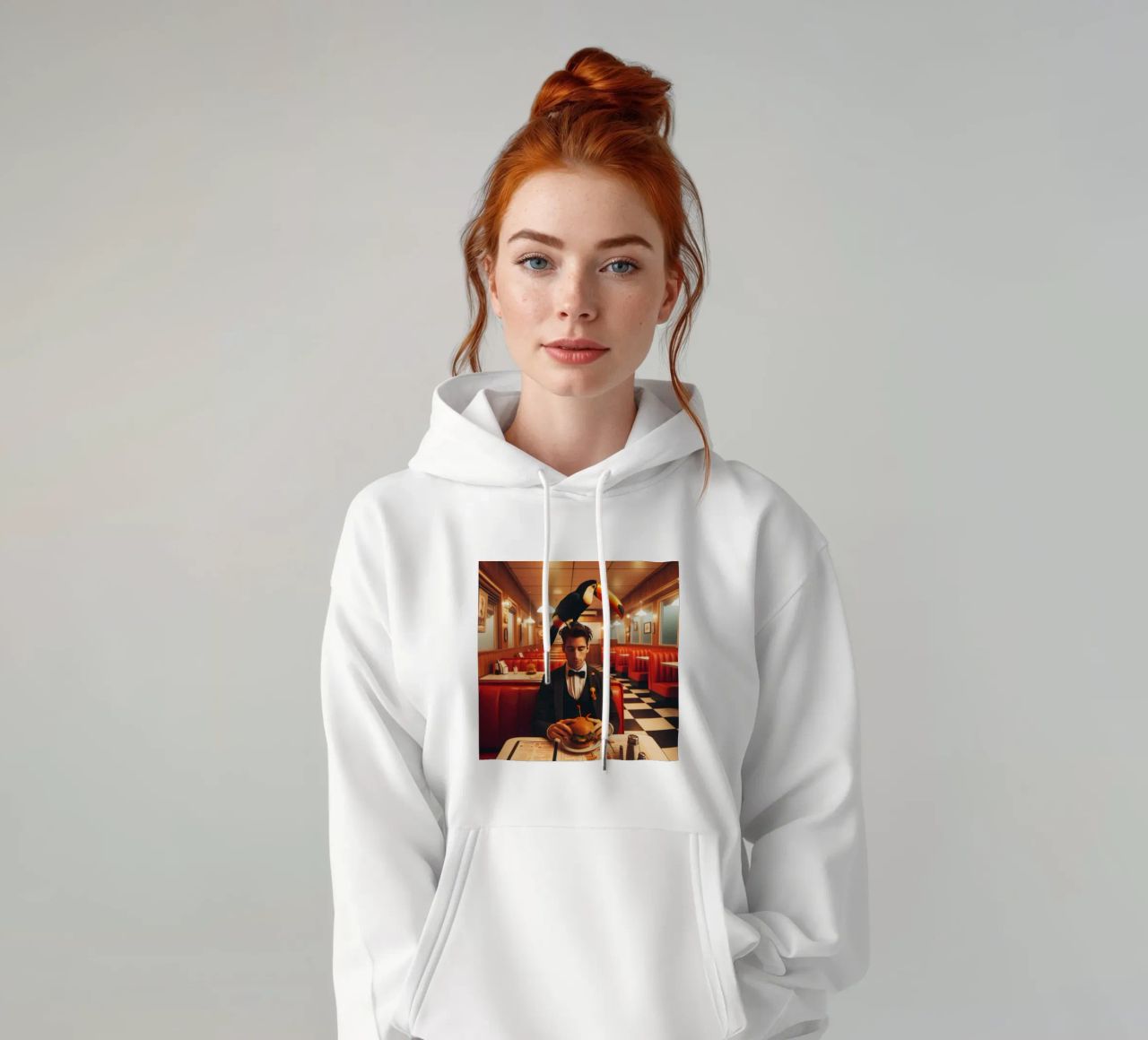 Two Can felpa con cappuccio da Art Unleashed