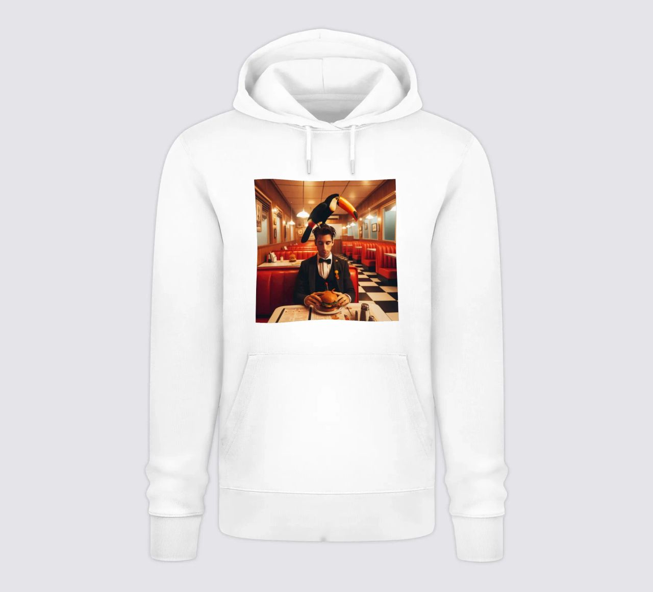 Two Can felpa con cappuccio da Art Unleashed