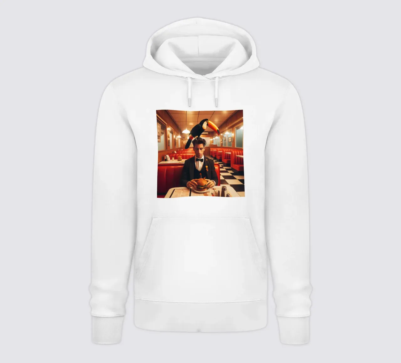 Two Can felpa con cappuccio da Art Unleashed