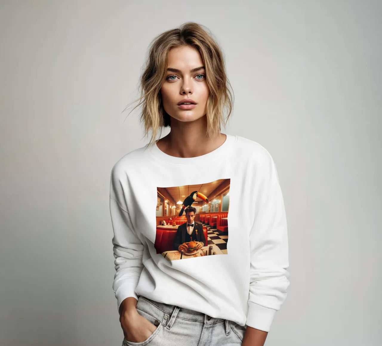Two Can sweatshirt by Art Unleashed