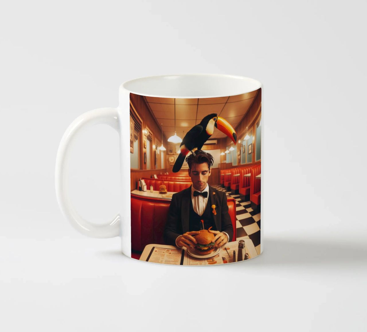 Two Can tazza in ceramica da Art Unleashed