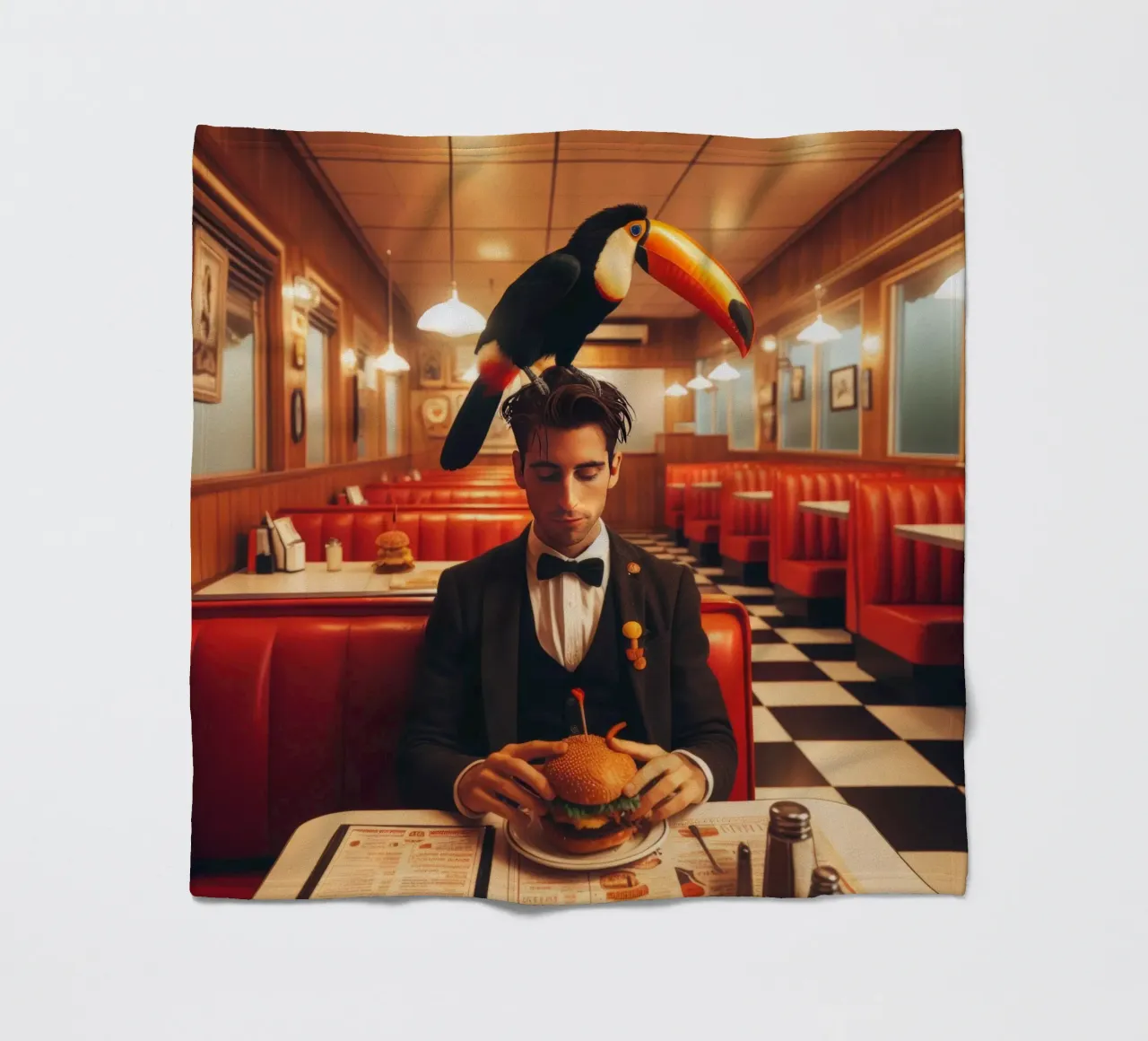 Two Can fleece blanket by Art Unleashed