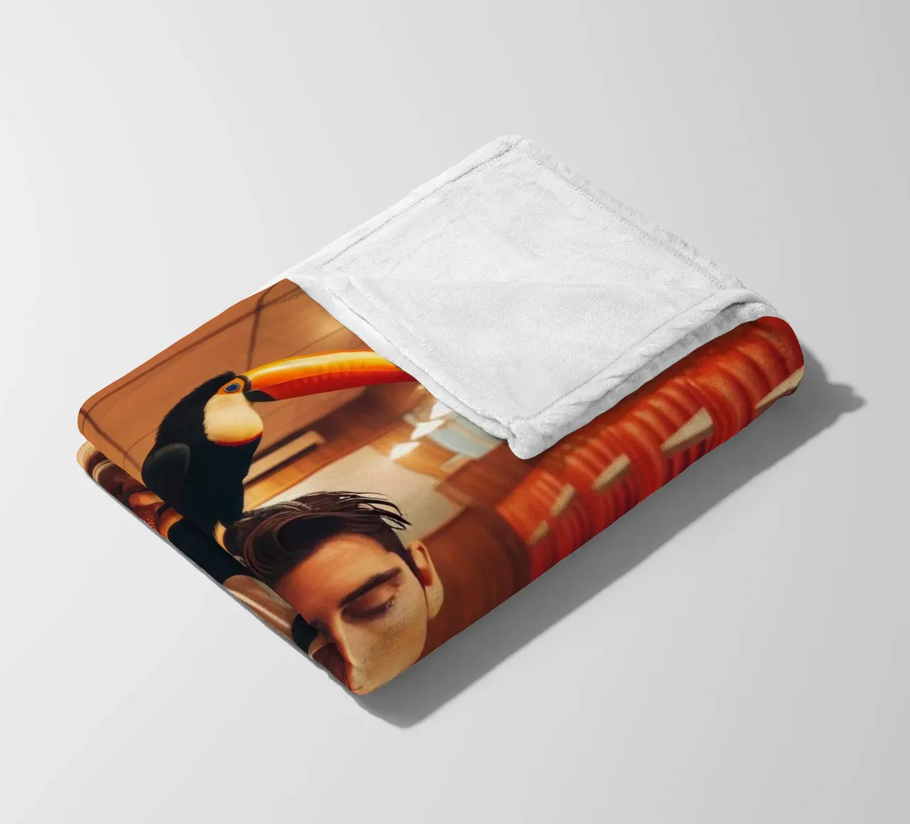 Two Can fleece blanket by Art Unleashed