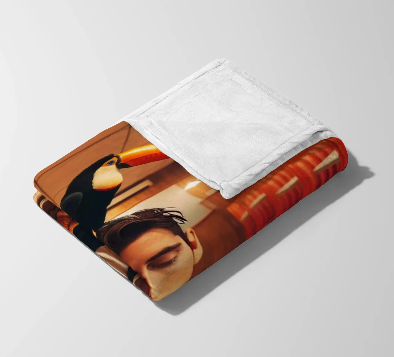 Two Can fleece blanket by Art Unleashed