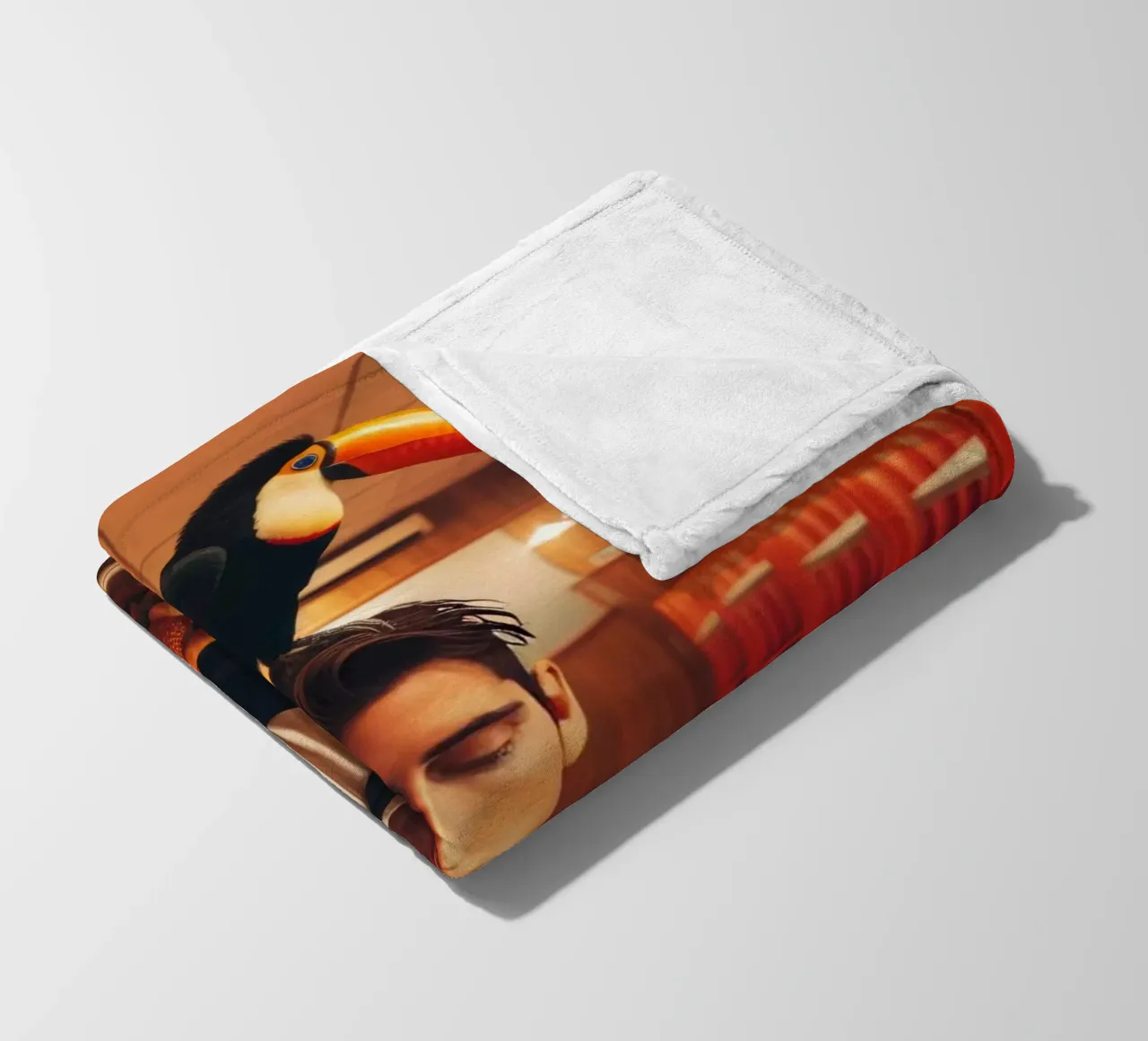 Two Can fleece blanket by Art Unleashed