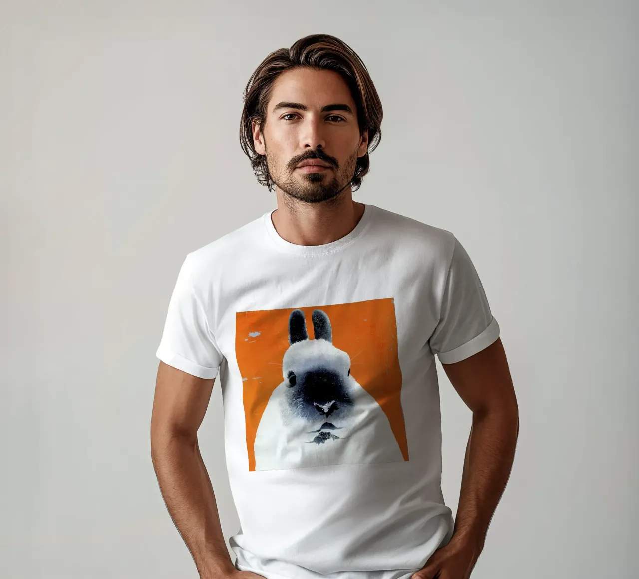 Rabbit t-shirt by Andy Bridge