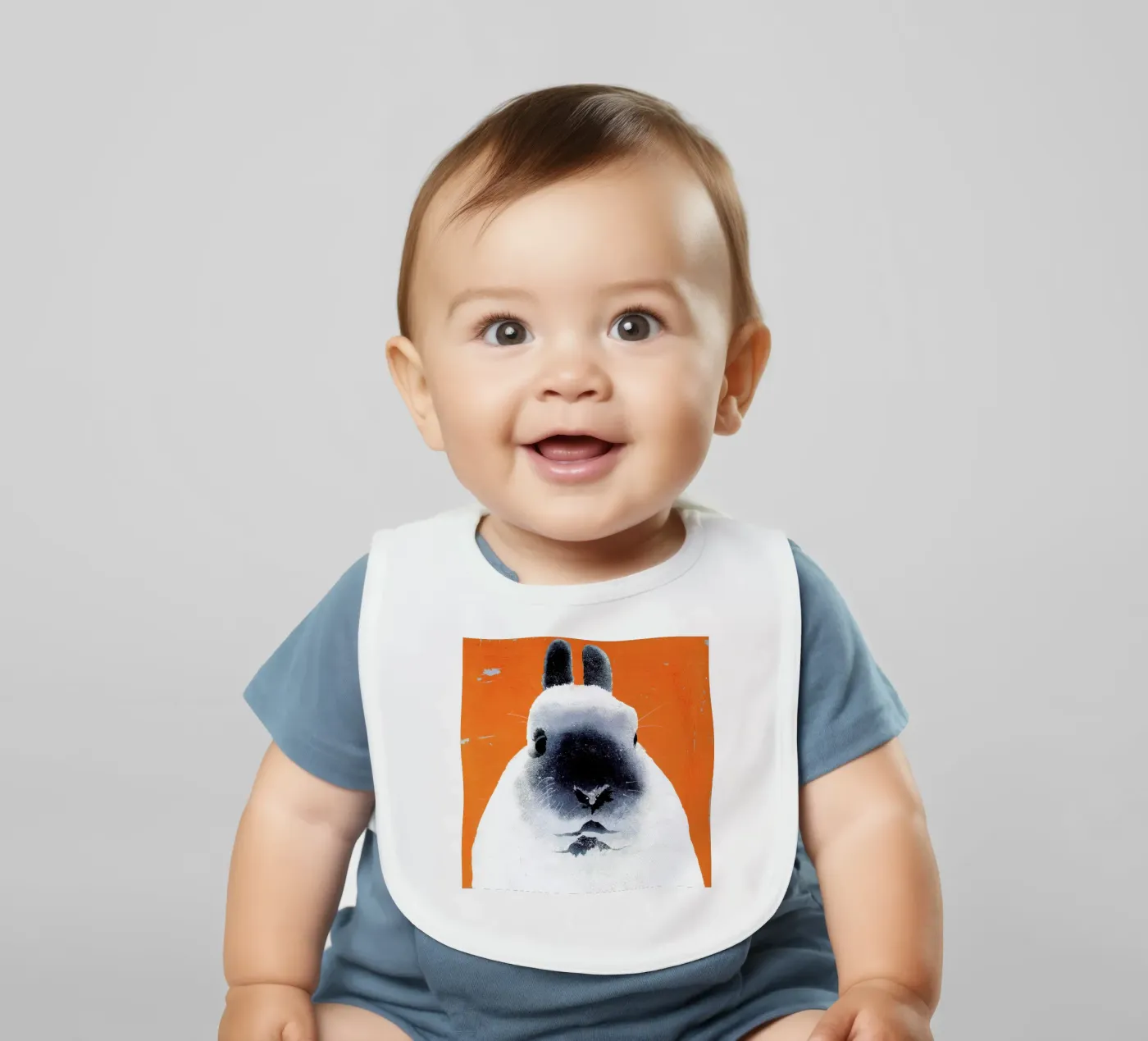 Rabbit baby slabbetje van Andy Bridge