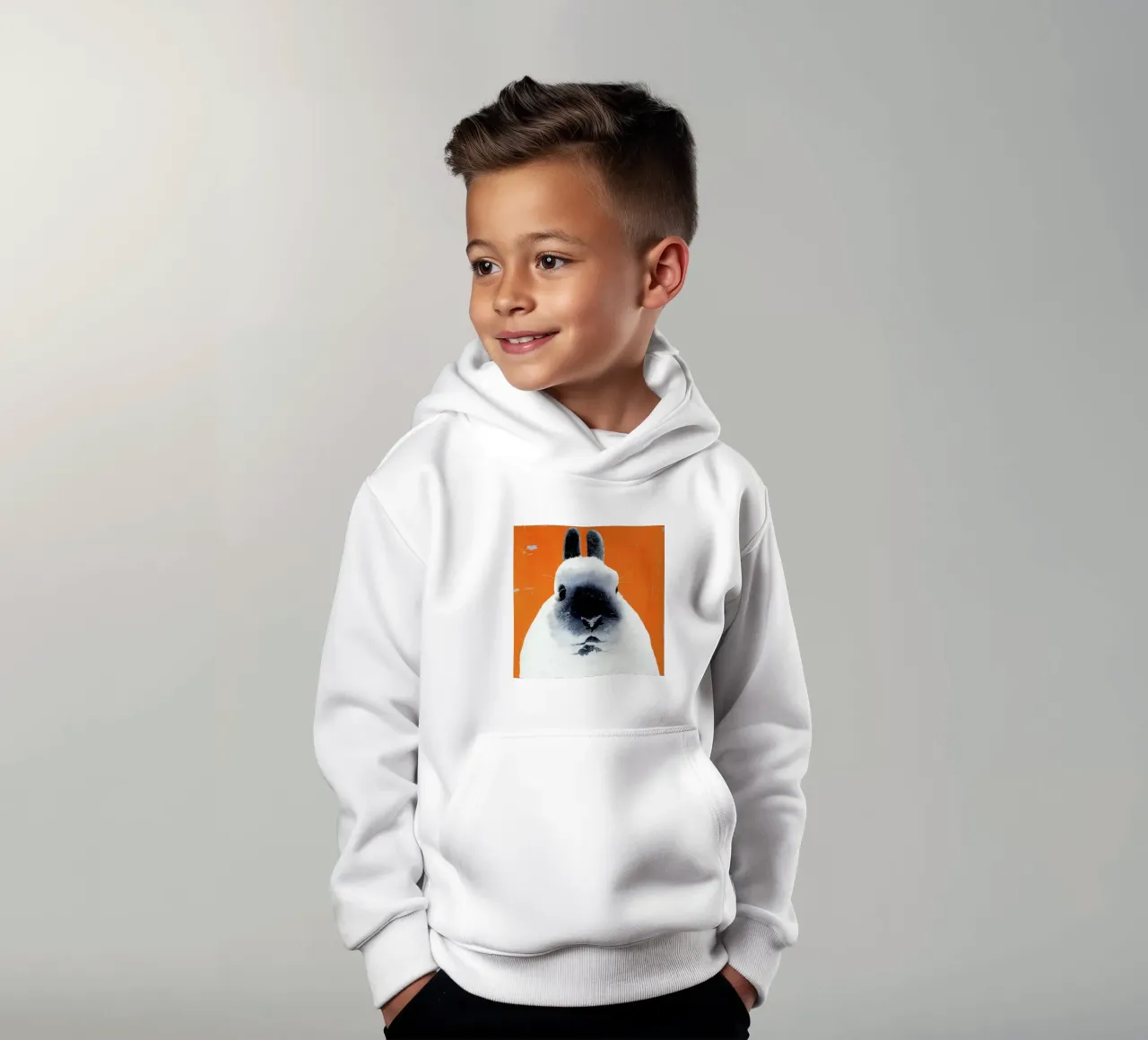 Rabbit felpa bambino con cappuccio da Andy Bridge