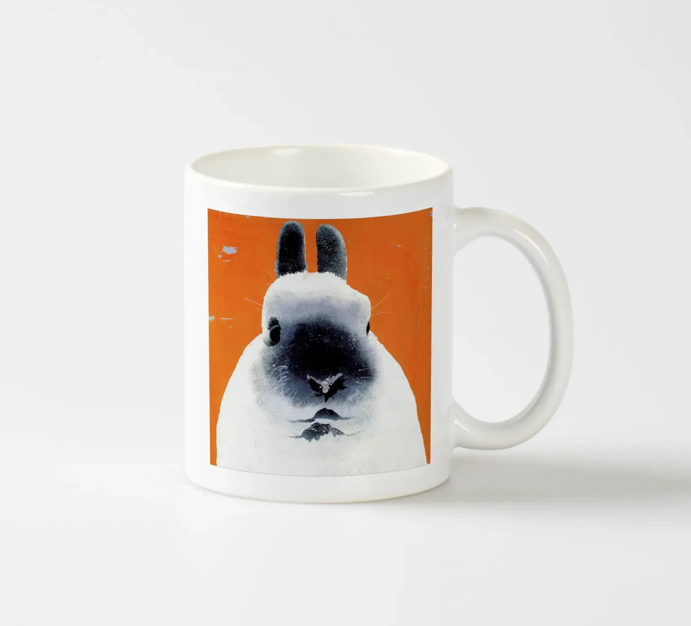 Rabbit ceramic mug by Andy Bridge