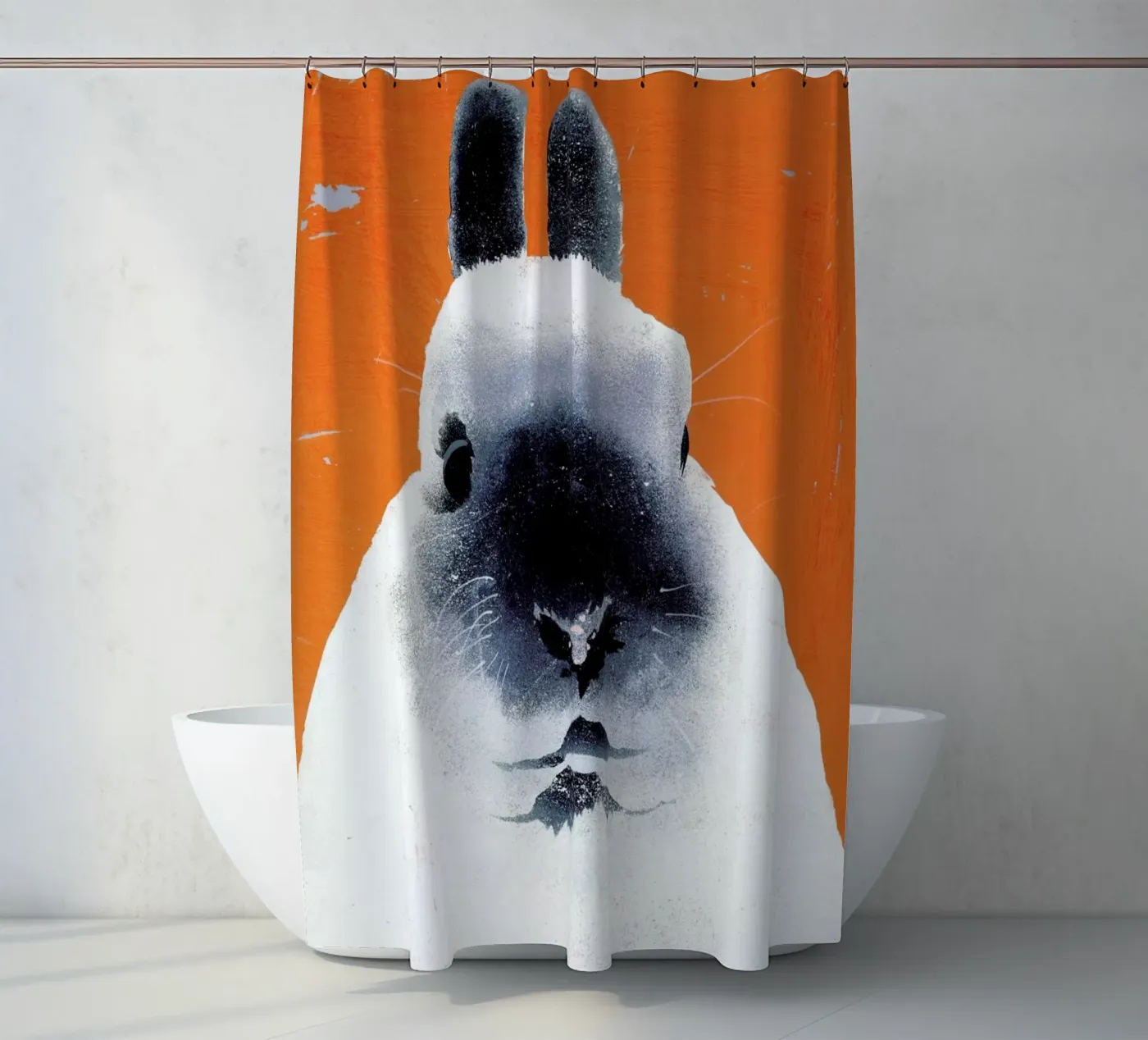 Rabbit Duschvorhang von Andy Bridge