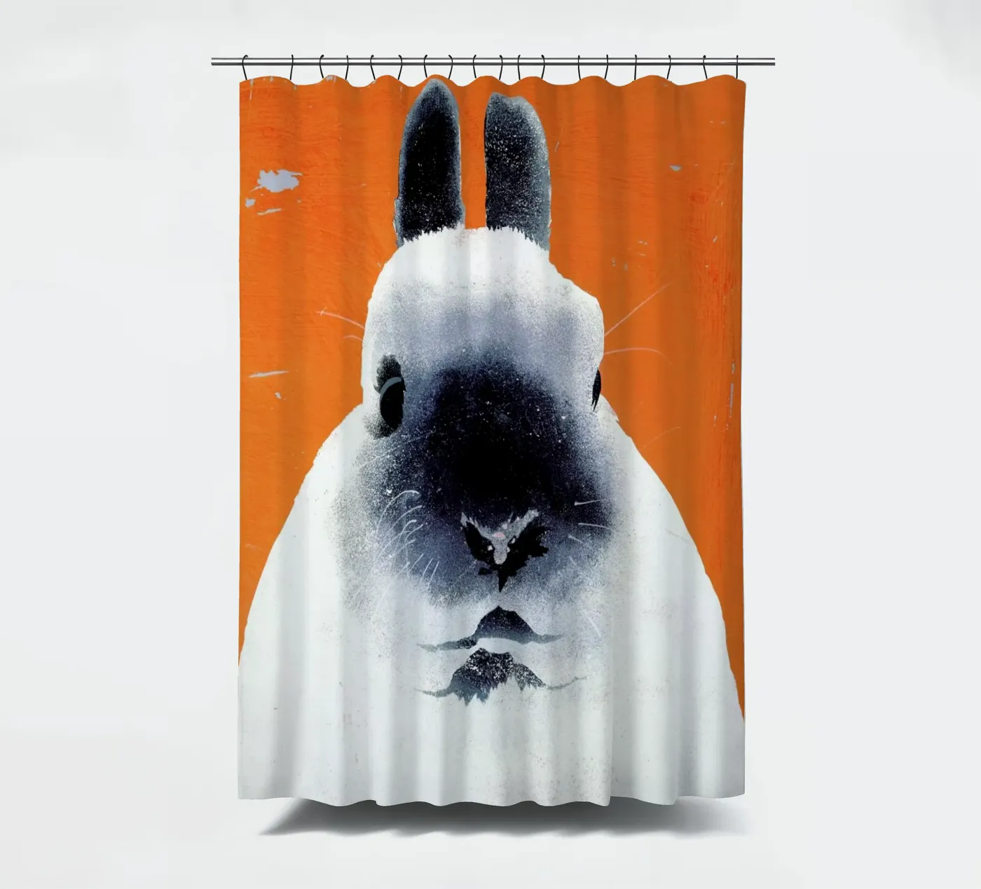 Rabbit douchegordijn van Andy Bridge