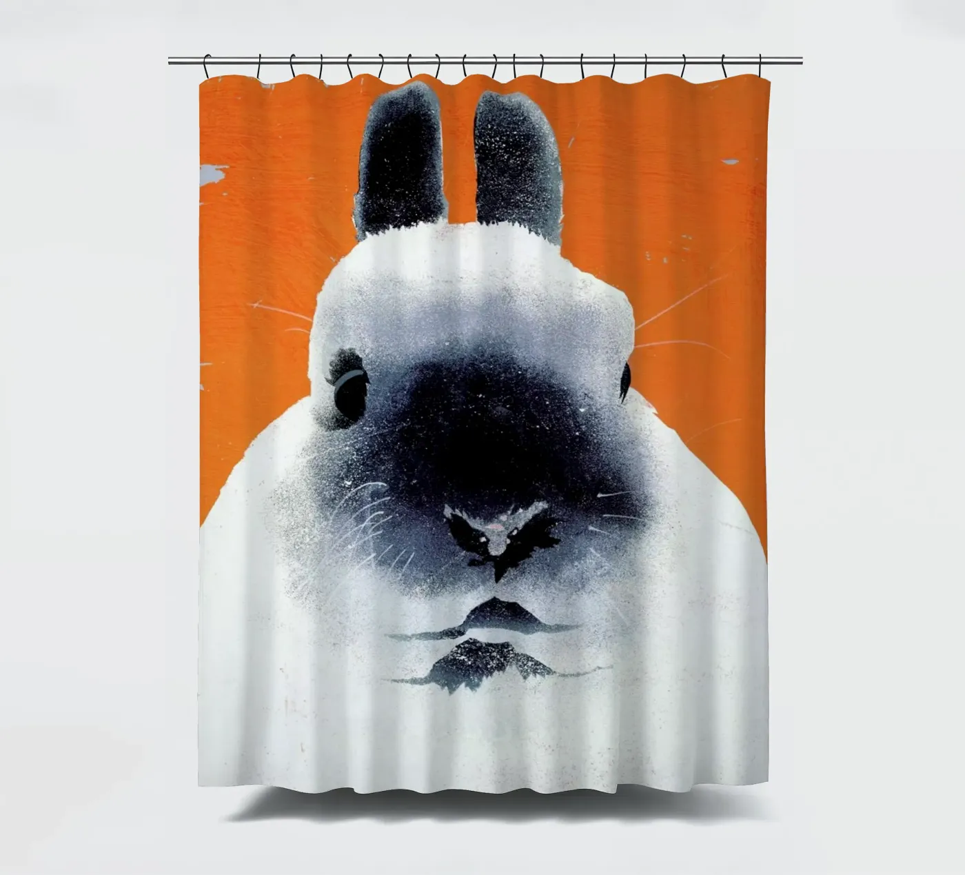 Rabbit douchegordijn van Andy Bridge