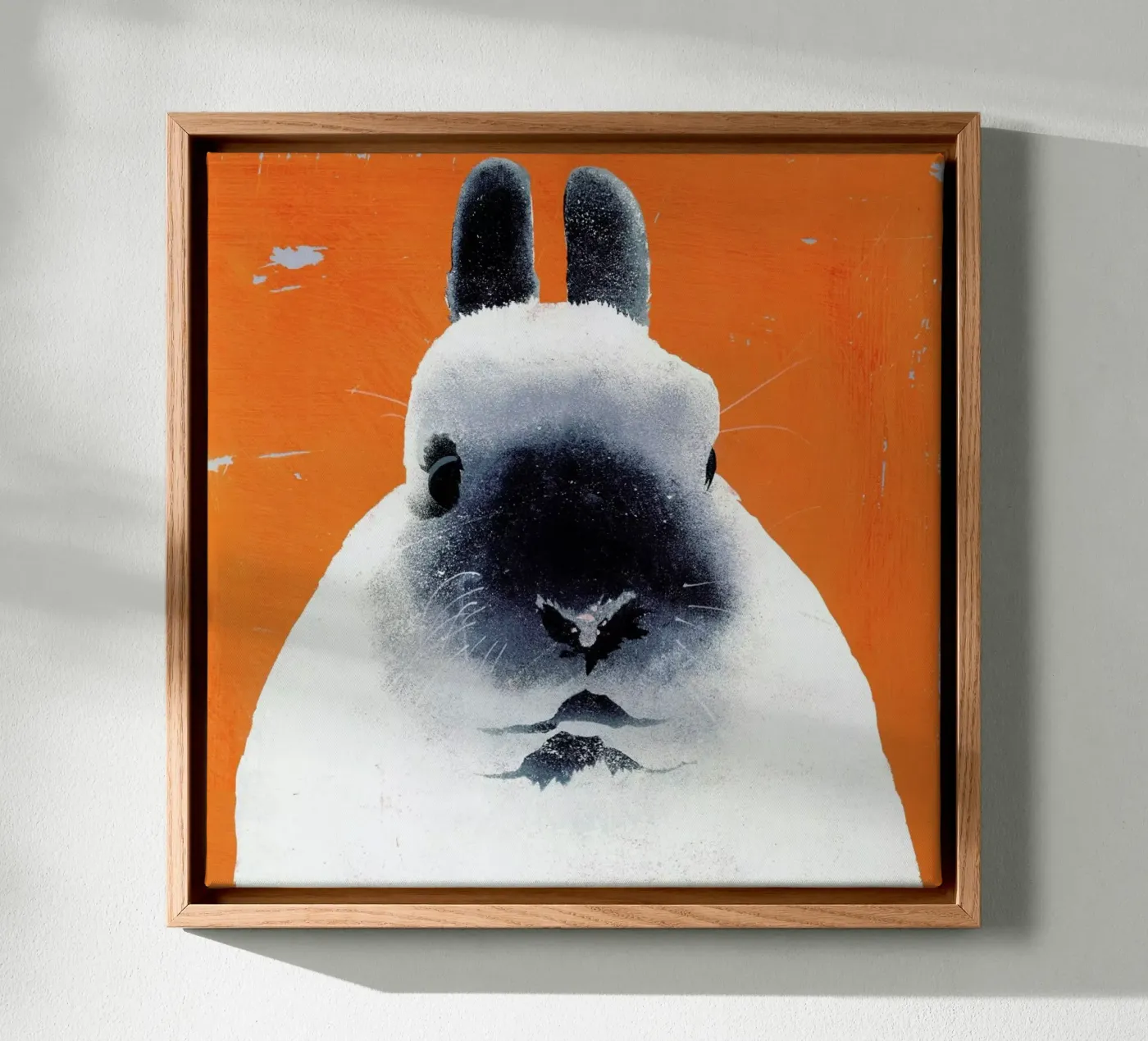 Rabbit canvas van Andy Bridge