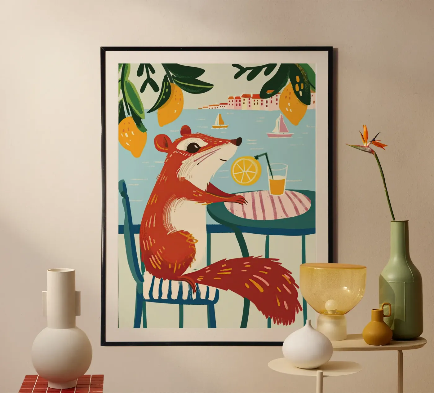 Squirrel on Holiday poster da Lilo