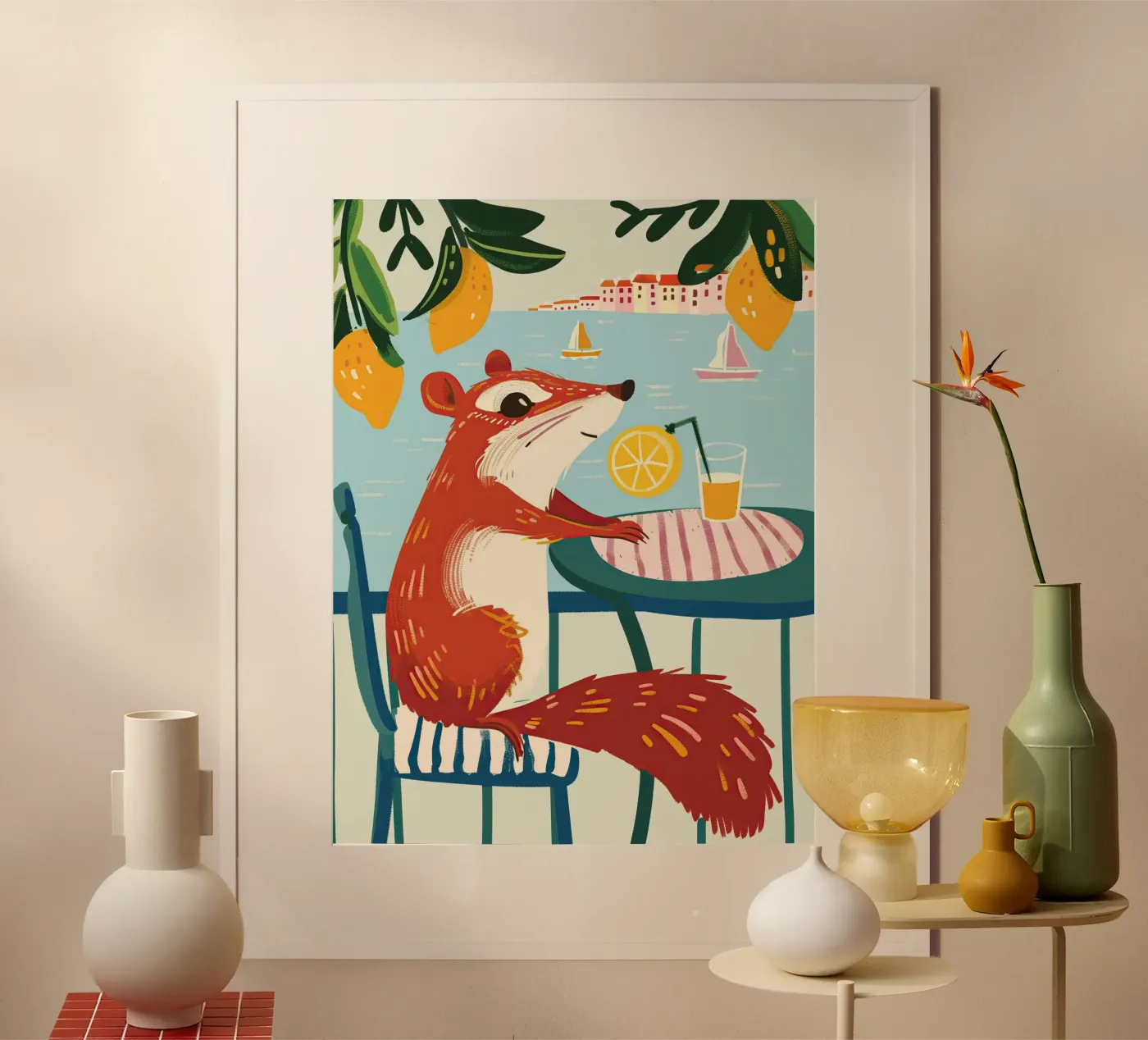 Squirrel on Holiday poster da Lilo
