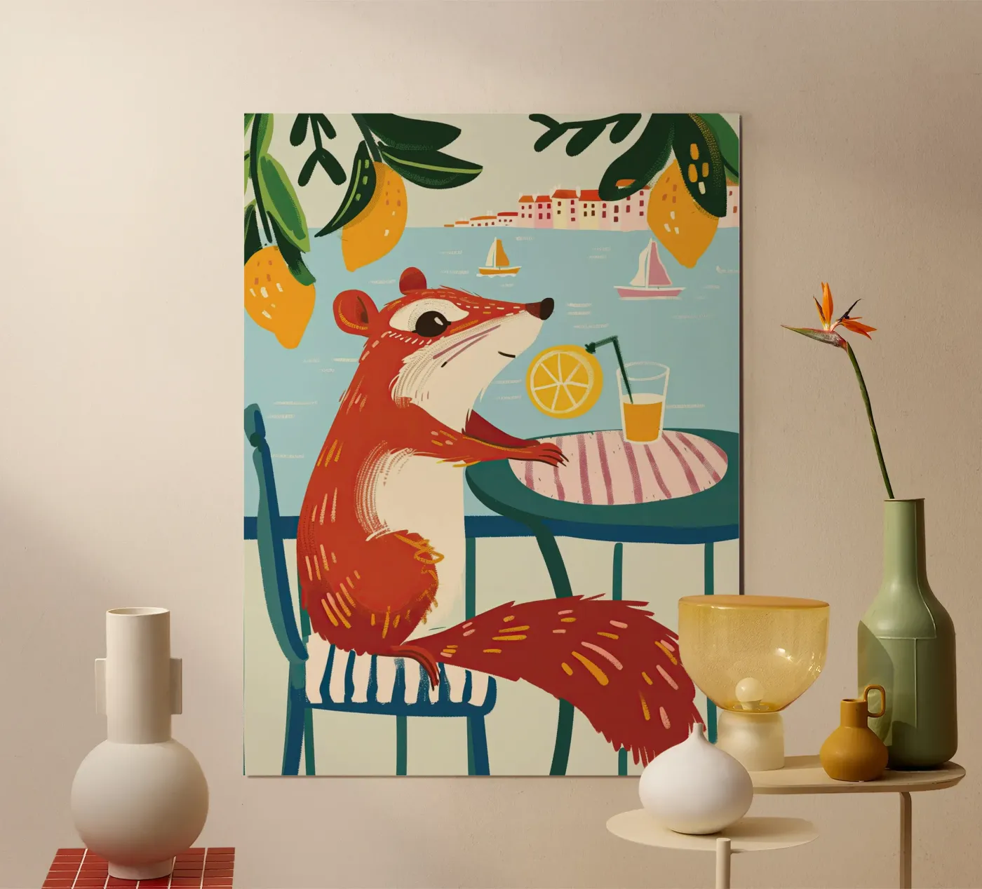 Squirrel on Holiday poster da Lilo