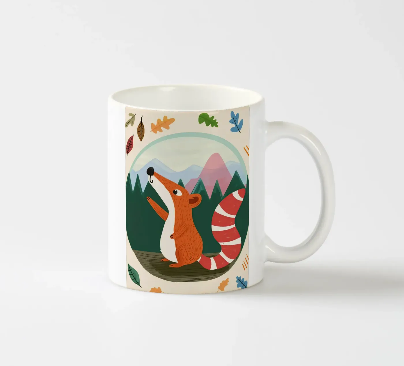 Forest Squirrel ceramic mug by Lilo