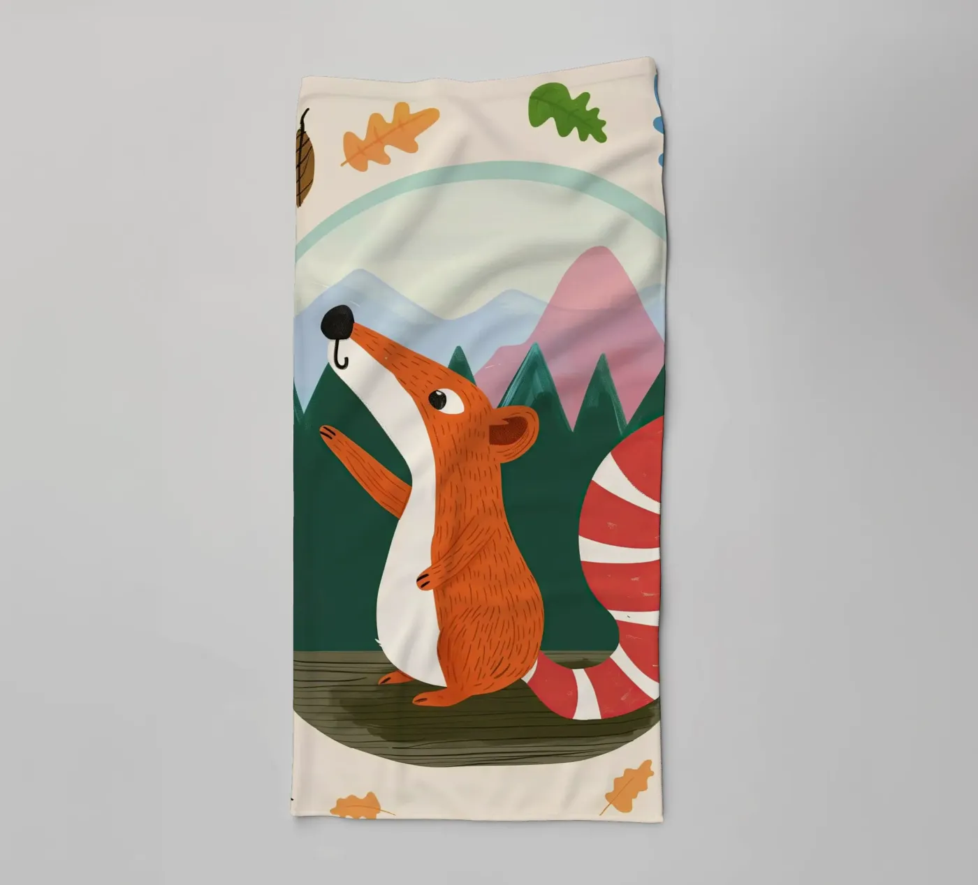 Forest Squirrel towel by Lilo