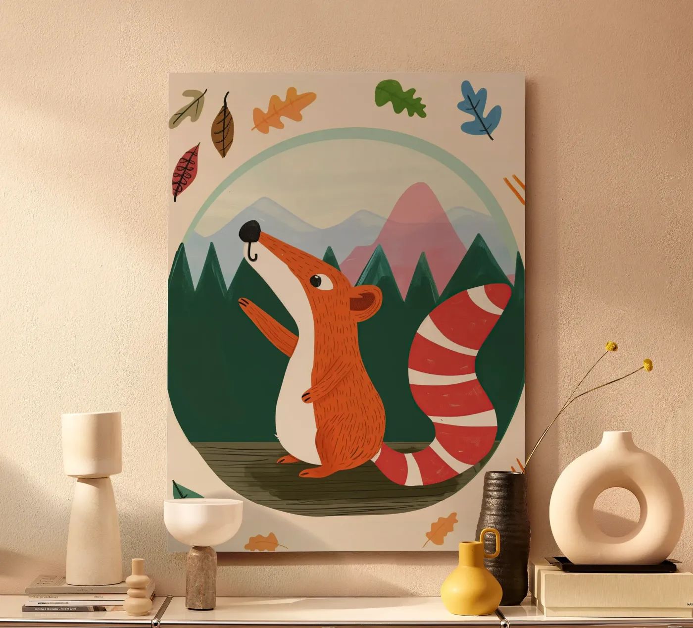Forest Squirrel alluminio dibond da Lilo