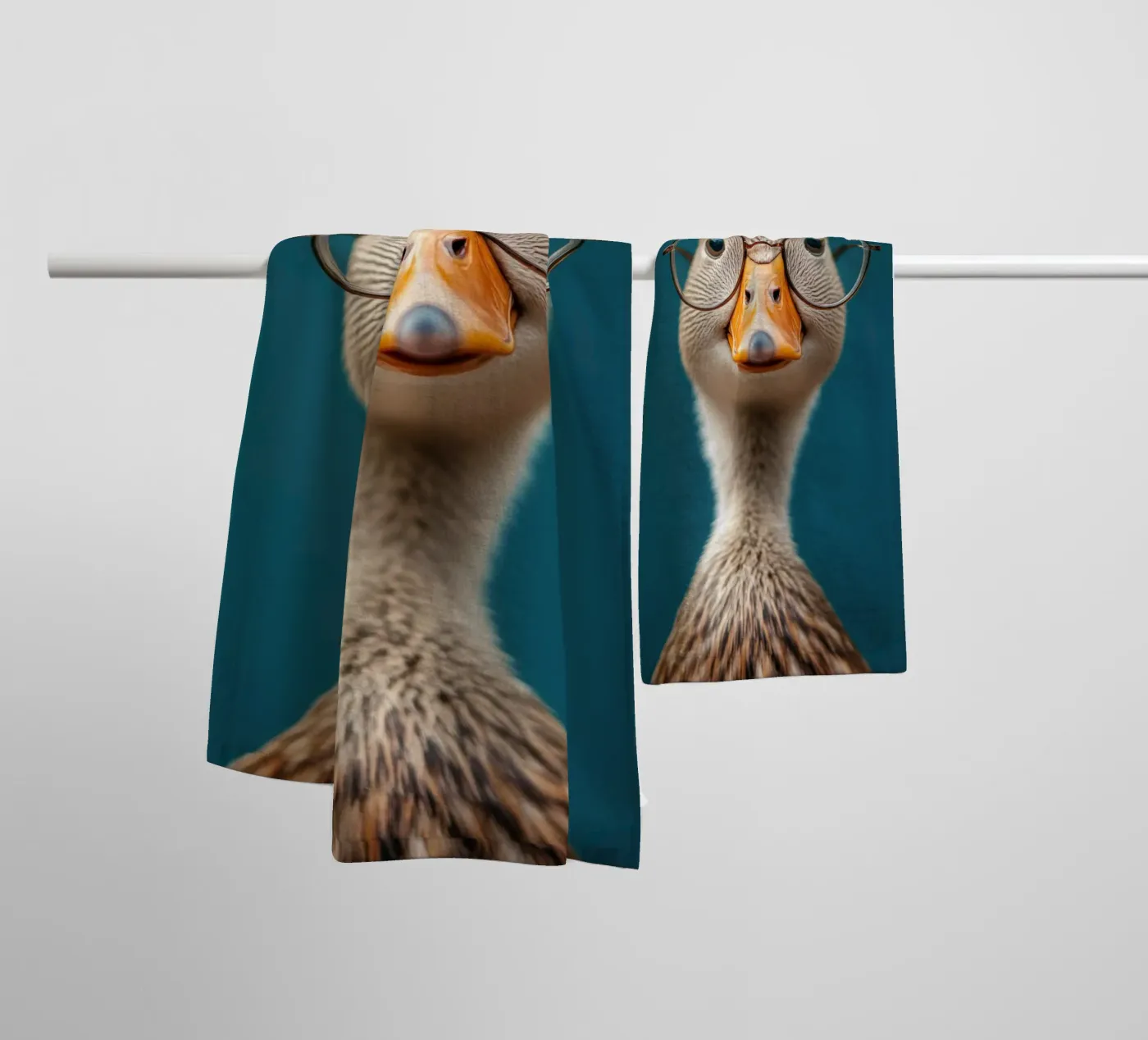 Quack badhanddoek van Art Unleashed