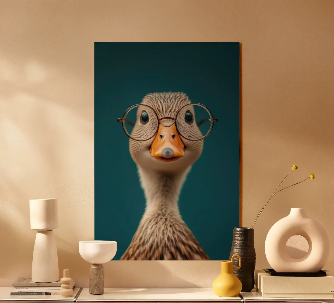 Quack acrylic glass by Art Unleashed