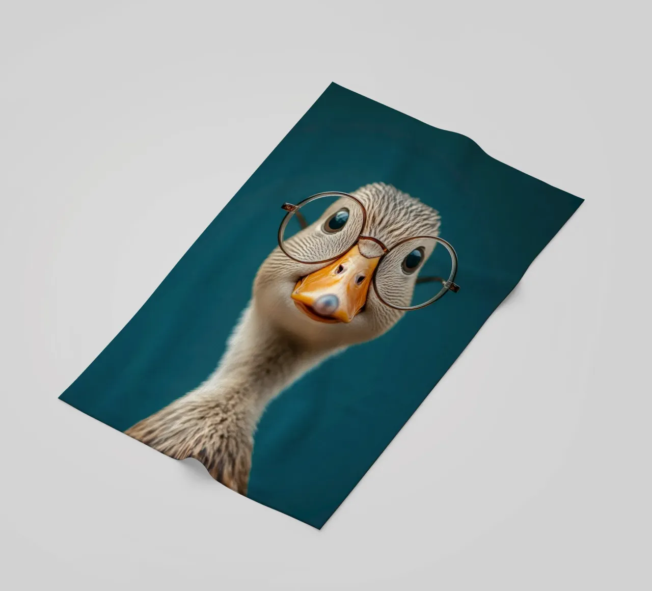 Quack beach towel by Art Unleashed