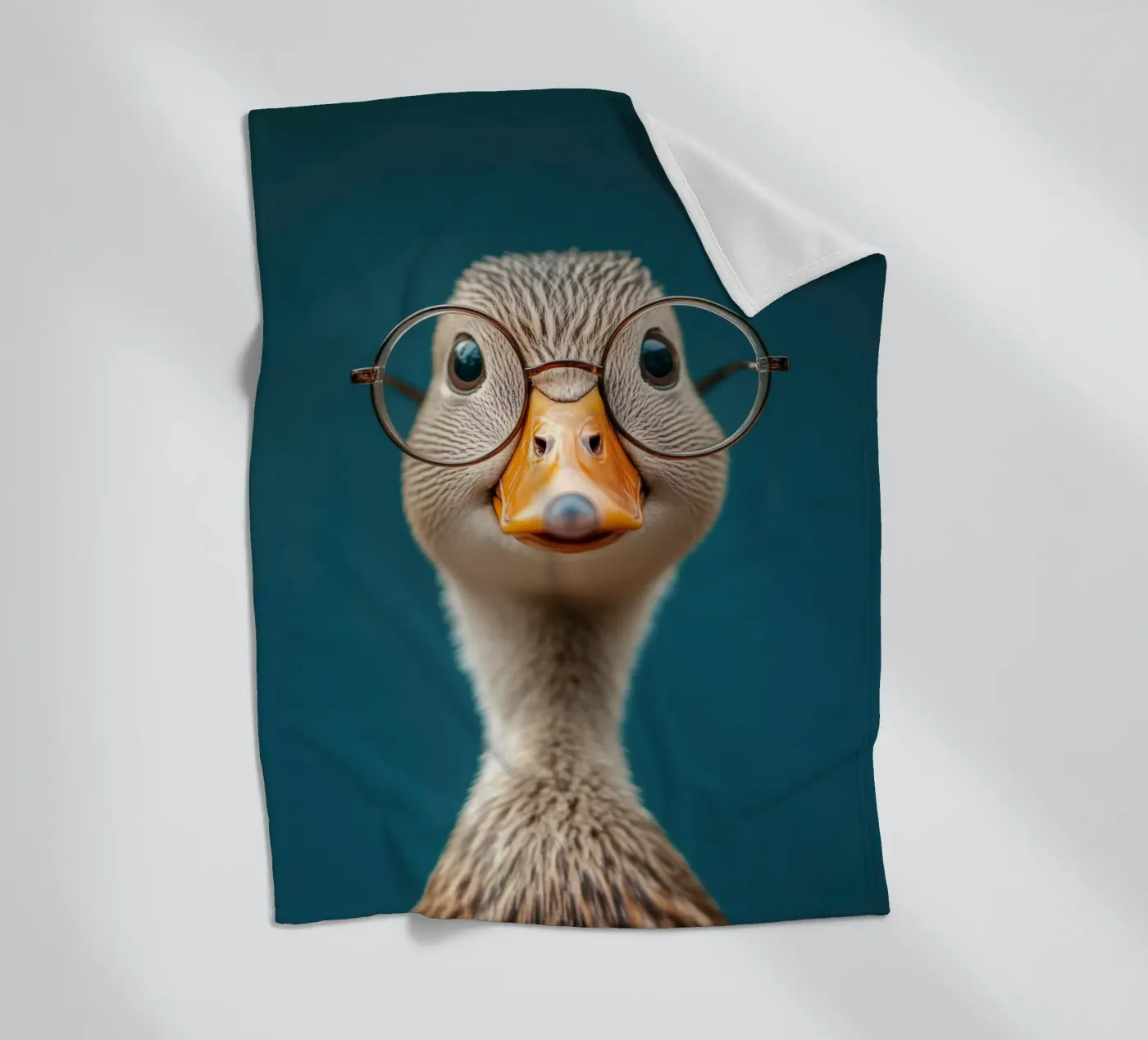 Quack fleece blanket by Art Unleashed