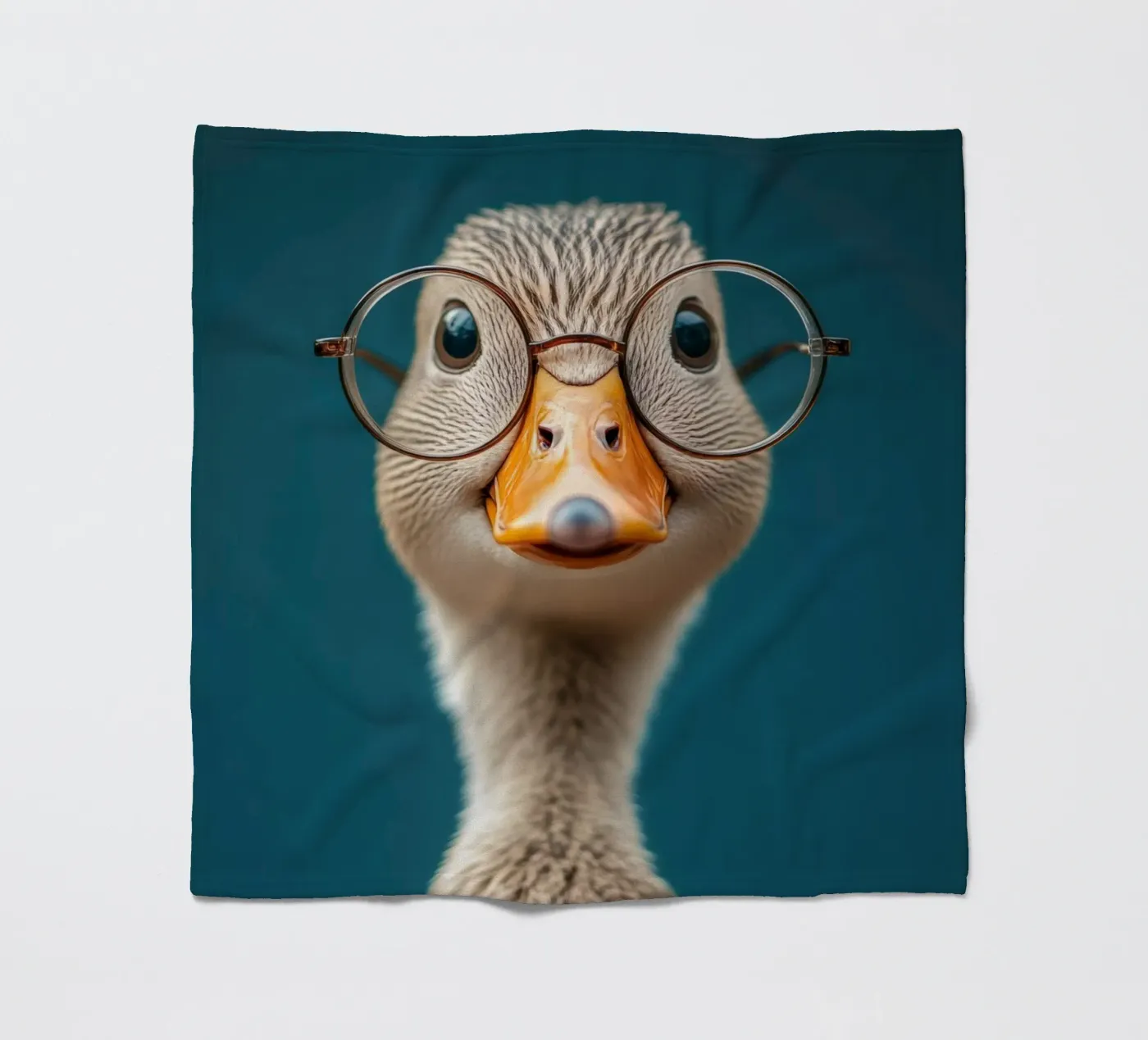 Quack fleece blanket by Art Unleashed