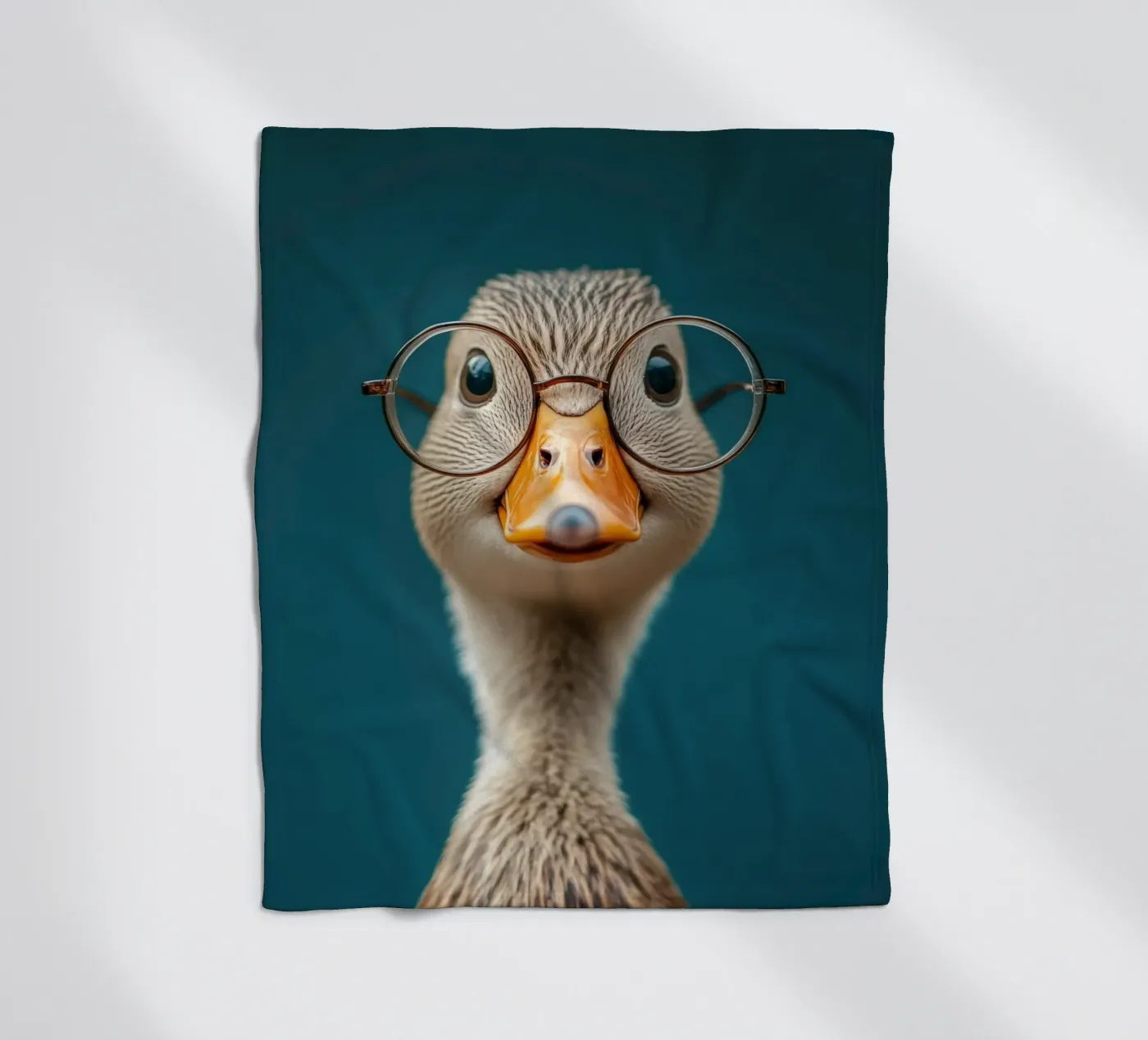 Quack fleece blanket by Art Unleashed