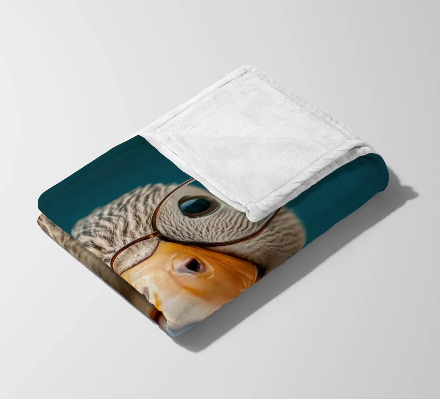 Quack fleece blanket by Art Unleashed