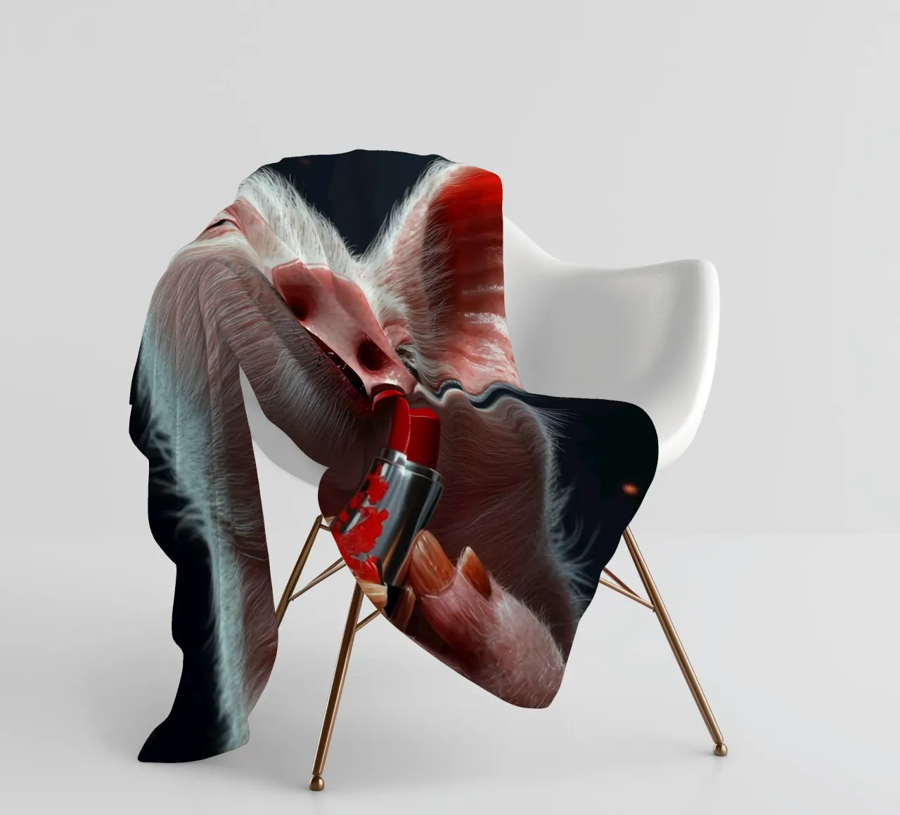 Lipstick coperta in pile da Art Unleashed